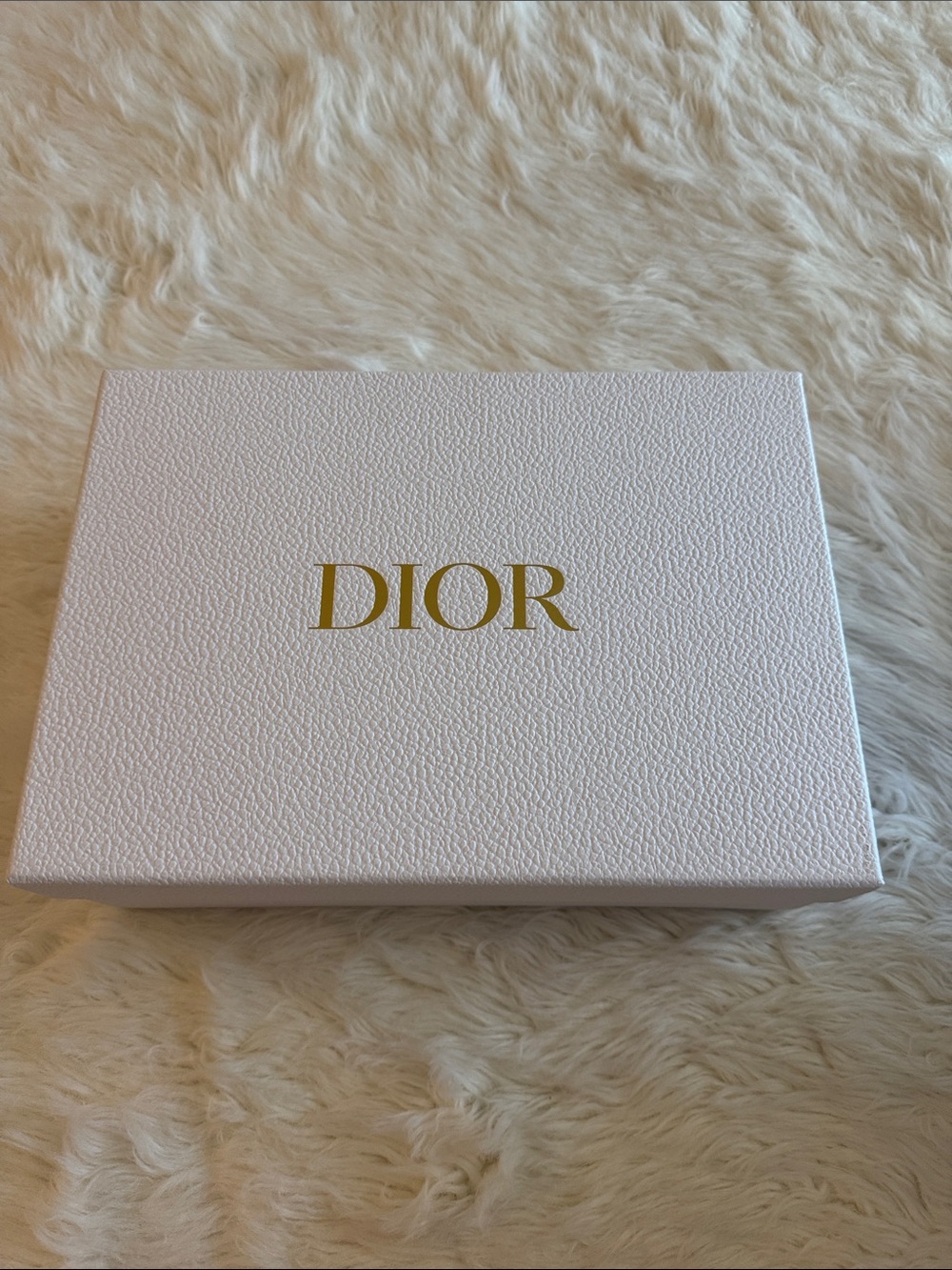 Dior White Box with Gold Logo